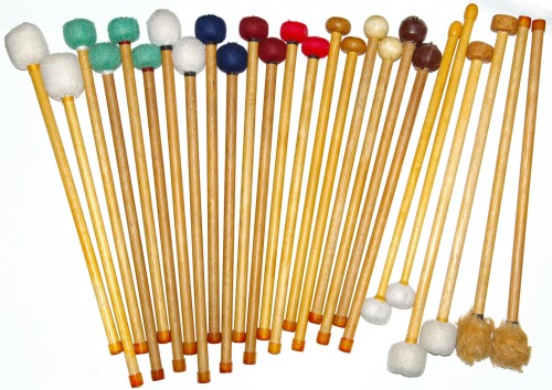 DIY timpani mallet collection